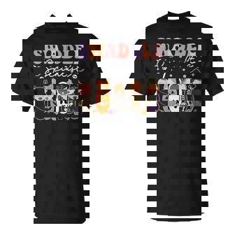 Swaddle Specialist Spooky Season Halloween NICU Nurse T-Shirt | Mazezy