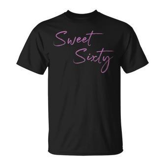 Sweetixty Geschenkidee Für Frauen Zum 60 Geburtstag T-Shirt - Geschenkecke