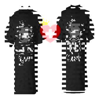 Swiss Queen Switzerland Flag Proud Swiss Woman Tank Top T-Shirt | Mazezy