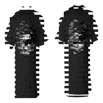 Symbole Taoïsmeur La Nature Noire Et Blanche Taijitu Yin Yang T-Shirt - Cadeauxyz