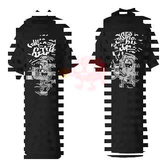 Synapses Need Caffeine Psychology Biology Cute Brain Humor T-Shirt | Mazezy