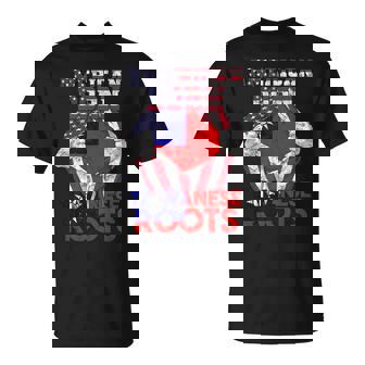 Taiwan USA American Born Taiwanese Roots America DNA Flag T-Shirt | Mazezy