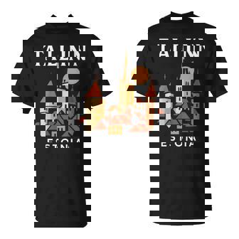 Tallinn Estonia Medieval Old Town Vintage Retro Estonian T-Shirt | Mazezy