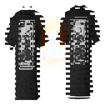 Tarot Card Grim Reaper Deadlifts Workout Gym Occult Reader T-Shirt - Thegiftio