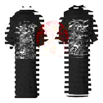 Tatouage Gothique Pin-Up Fille Crâneintage Horreur Rockabilly T-Shirt - Cadeauxyz