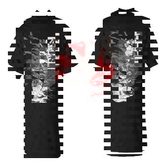 Tatuaje De Gato Ninjaamurái Japonés Para Amantes De Los Kawaii Camiseta unisex - Regaloses