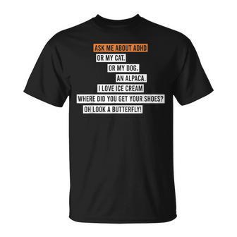 Tdah Día De La Concienciaciónobre Laalud Mental Hombres Es Niños Divertido Tdah Camiseta unisex - Regaloses