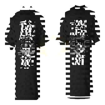 Team Alpha Unit Tactical Skull Tee For Warriors T-Shirt | Mazezy