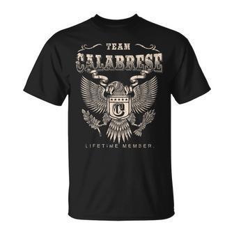 Team Calabrese Lifetime Member Last Name T-Shirt | Mazezy