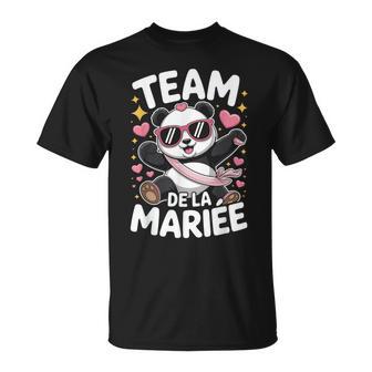 Team De La Mariée Panda Evjf Cadeau Mariage T-Shirt - Cadeauxyz