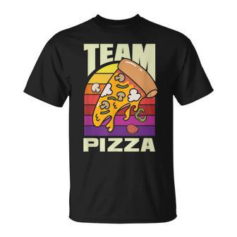 Team Pizza Amusant Pizza Lover Inscription Pizzeria T-Shirt - Cadeauxyz