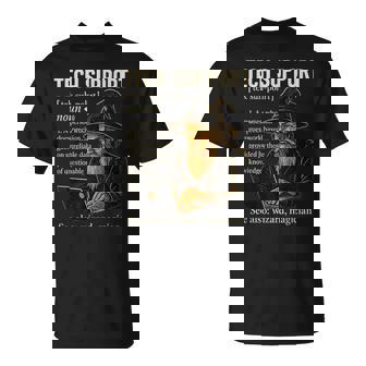 Tech Support Definition Computer Geek Programmer T-Shirt - Monsterry