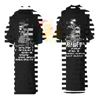 Tech Support Eggnog Trouble Shooting Christmas IT Geek T-Shirt | Mazezy