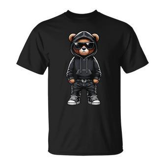 Teddy Bear Cool Bears Hip Hop Streetwear Graphic Colorful T-Shirt - Monsterry