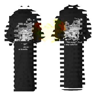 We Must Tee Stop Eating Toad As He Ate Another Frog Men Toad T-Shirt | Mazezy