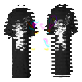 Tennis Licorne Danse Dab Cadeau Pour Les Filles De Tennis T-Shirt - Cadeauxyz