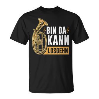Tenorhorn Musikinstrument Bin Da Kann Losgehen Tenoristen T-Shirt - Geschenkecke