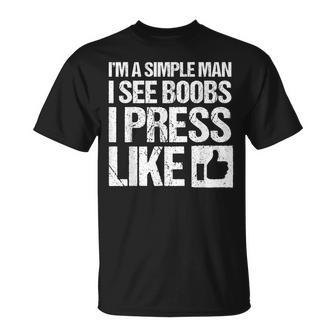 Tetas Graciosas Humor Adulto Divertido Declaración Divertida Hombres Marido Camiseta unisex - Regaloses