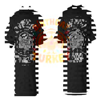 Thanksgiving Birthday Turkey Birthday Party Toddler Boy Girl T-Shirt | Seseable FR