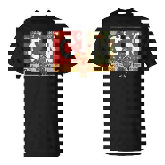 Thanksgiving Science Turkey Chemistry Teacher Fall 67 Meme T-Shirt | Mazezy