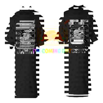 Thanksgiving Turkey Coming Out Humor Gay T-Shirt | Mazezy