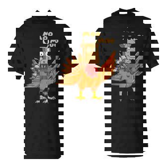 Thanksgiving Turkey Cow Moo Men Women Kids Autumn T-Shirt | Mazezy