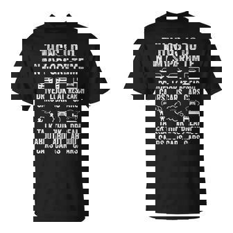 Things I Do In My Spare Time Car Guy Mechanic Garage T-Shirt | Mazezy