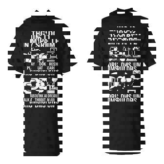 Things I Do In My Spare Time Drum Enthusiast Drummer T-Shirt | Mazezy