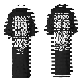 Throw Knives Knife Thrower T-Shirt | Mazezy