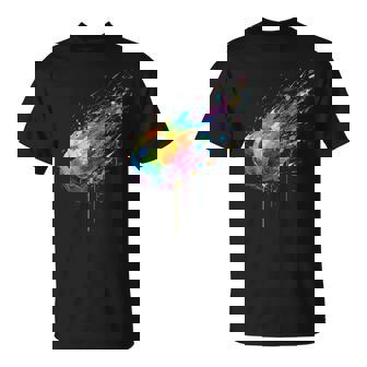 Tie-Dye Paint Splats Soccer Football Player Fans Enthusiasts T-Shirt | Mazezy