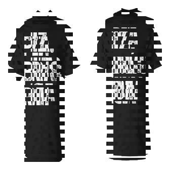 Tifoso Roma Pizza Birra Uomoemplice Maglietta - Novitaregali