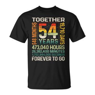 Together 54 Years Forever To Go 結婚54周年記念 Tシャツ - Kawaiitshirt