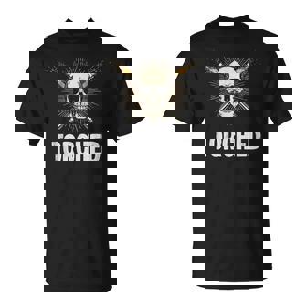 Torched Welder Skull Torch Art For Men T-Shirt | Mazezy