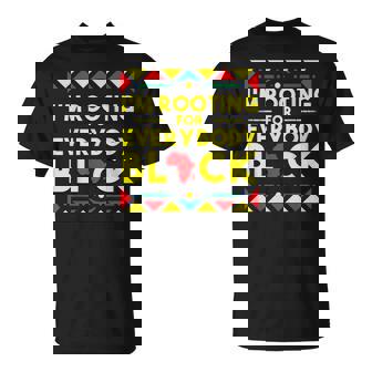History I'm Rooting For Everybody ブラック アフリカ Tシャツ - Kawaiitshirt