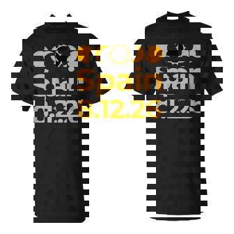 Total Solar Eclipse Spain Path Of Totality Tops & Stuff T-Shirt | Mazezy