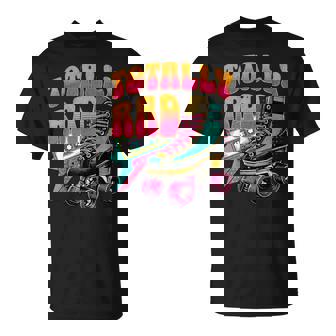 Totally Rad Retro Roller Skate 80s Style Throwback T-Shirt | Mazezy