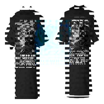 Traf Now Read It Backwards Hard Skeleton Meme Brainrot Fart T-Shirt | Mazezy