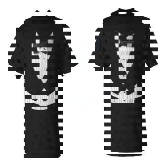 Traje Esmoquin Frac Pajarita Chaleco Traje Disfraz Camiseta unisex - Regaloses