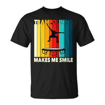 Trampolinspringen Macht Mich Lächeln Trampolin Geschenk Trampolin T-Shirt - Geschenkecke