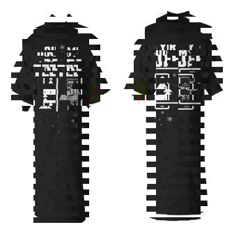 Your Tree My Tree Drag Racing Christmas Ugly Sweater T-Shirt | Mazezy