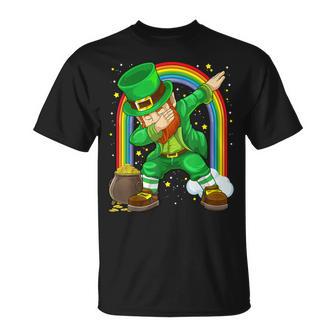 Trèfle Irlandais Pour Enfants -Aint Patrick Dabbing Leprechaun T-Shirt - Cadeauxyz