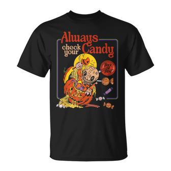 Trick Or Treat Always Check Your Candy Mummy Pray T-Shirt - Thegiftio