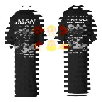 Turkey Pain Scale Thanksgiving Humor Turkey T-Shirt | Mazezy