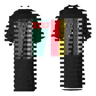 Turkmenistan Germany Half Flag Turkmen German Heritage T-Shirt | Mazezy