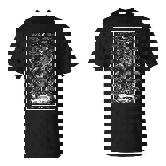 The Twirling Mom Baton Twirling Twirler Tarot Card Skeleton T-Shirt | Mazezy