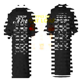 Types Of Cat Loaf Cute Kitten Kawaii Cats Cat Lover Tシャツ - Kawaiitshirt