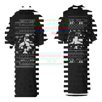 Ugly Christmas Sweater Airplane Christmas Pilot T-Shirt | Mazezy