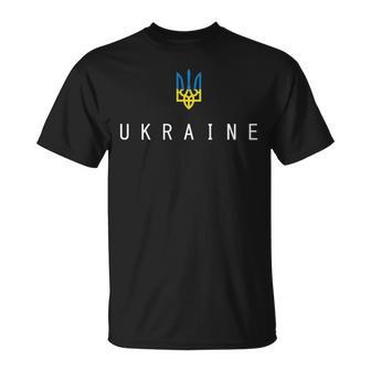 Ukraine Shirt Ukrainian Tryzub Flag Trident Military T-Shirt | Mazezy