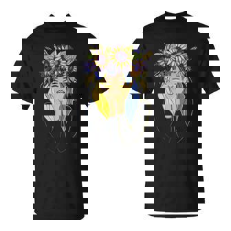 Ukrainian Shirt Ukraine Women Girl Patriotic Sunflower T-Shirt | Mazezy