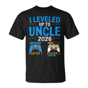 Uncle Est 2026 I Leveled Up To Uncle 2026 Gamer T-Shirt | Mazezy